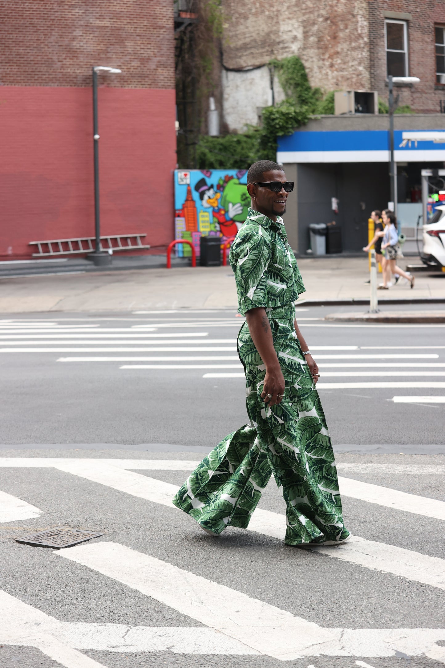 Leafy wide-Leg Pant