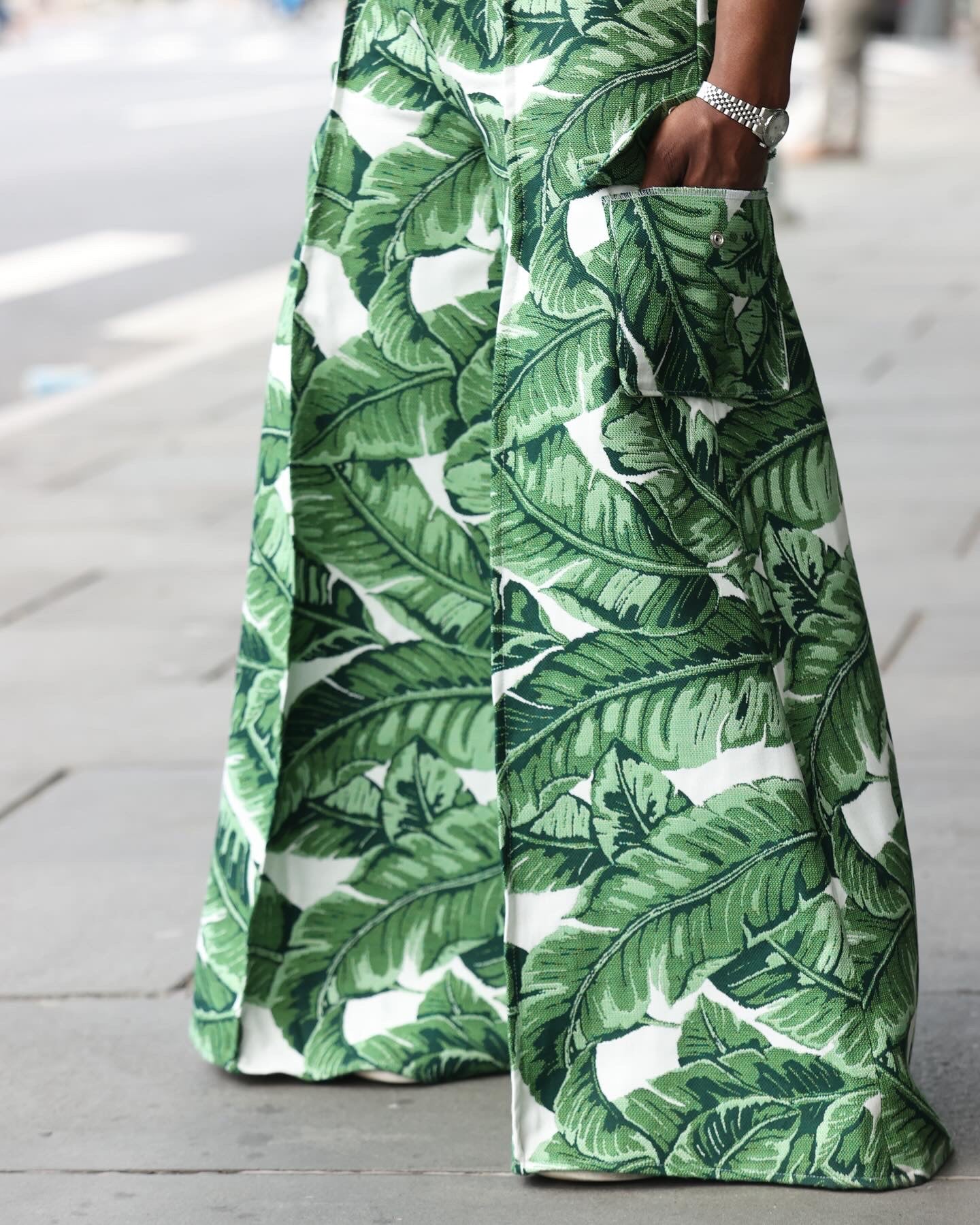 Leafy wide-Leg Pant