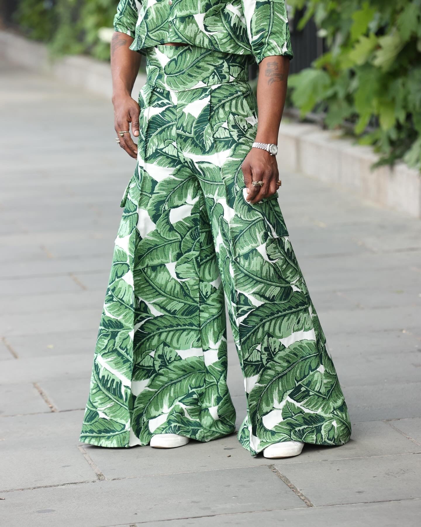 Leafy wide-Leg Pant