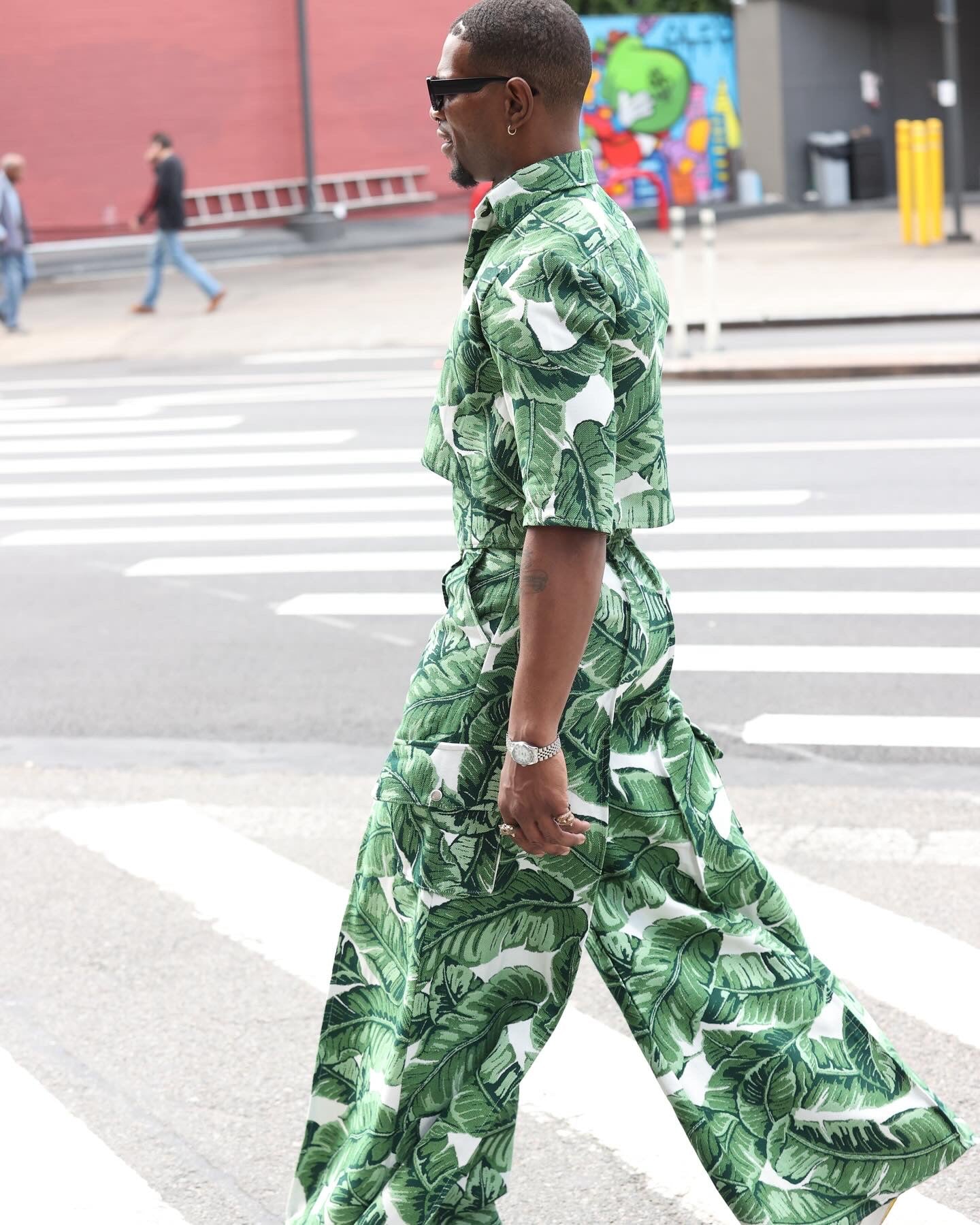 Leafy Mid-Crop top