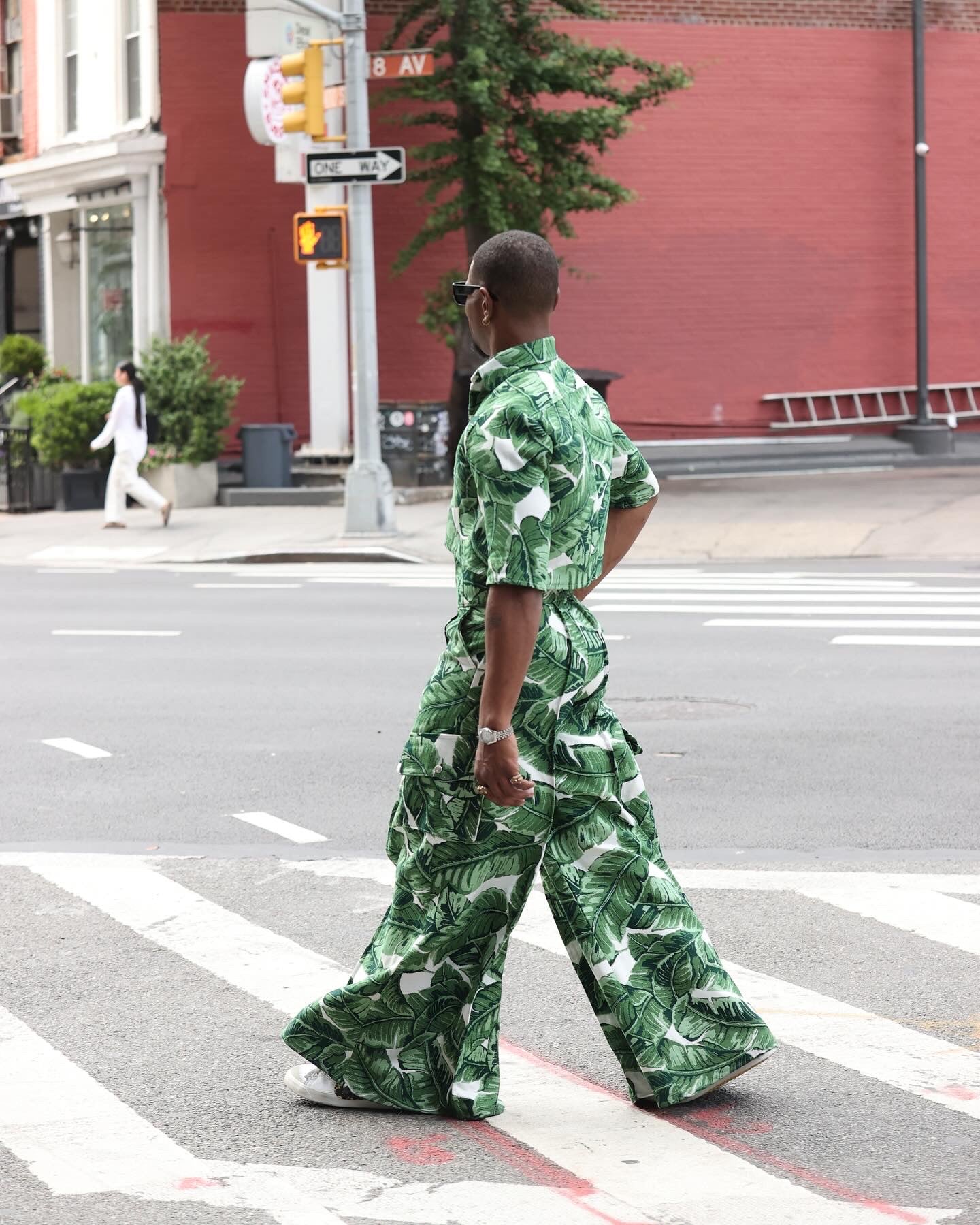 Leafy Mid-Crop top